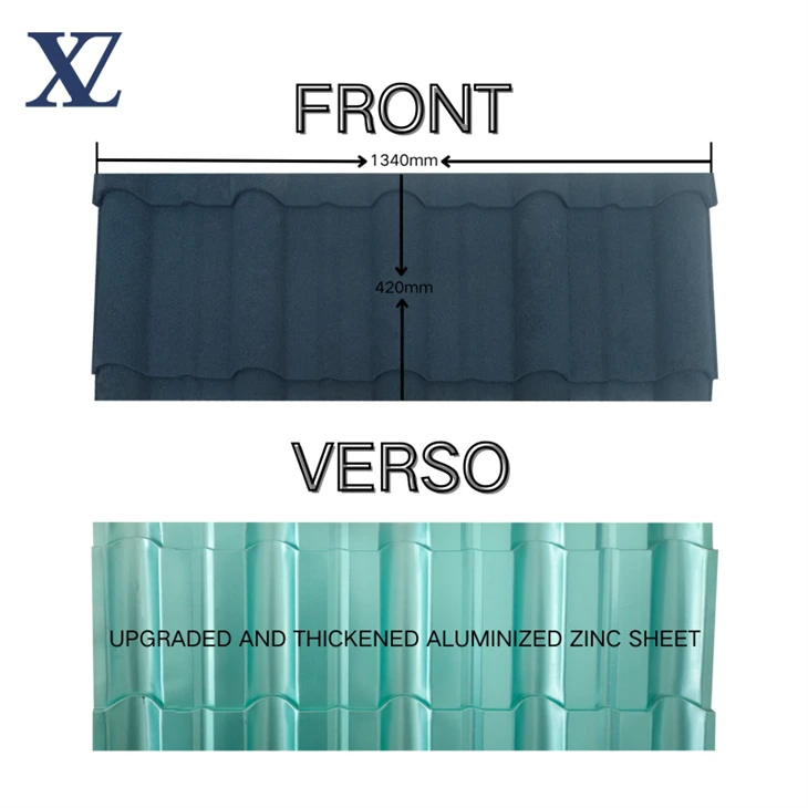 Sky Blue Stone Roof Tile factory